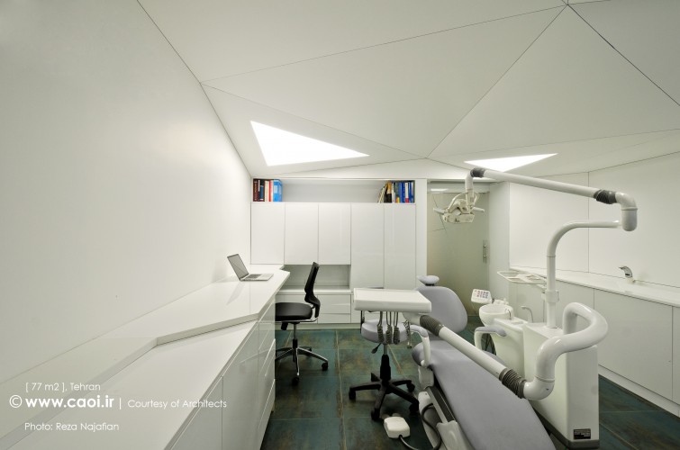 مطب دندانپزشکی, 77 مترمربع, رضا نجفیان, رضا مفاخر, طراحی داخلی