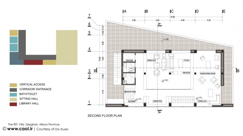پلان ويلای R01, مهرازان طرح ایماژ, Plan of Villa R01, IDA Studio