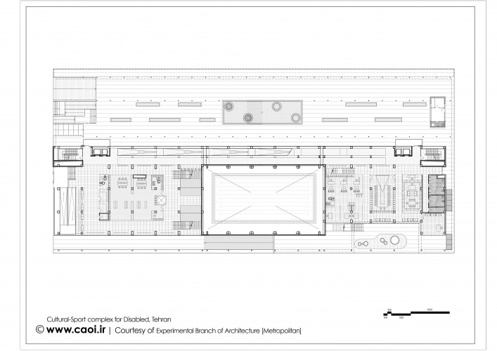 Cultural Sport complex for Disabled  Architectural plan 2 4