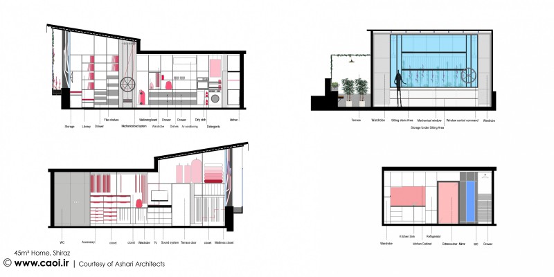 45m2 Home diagram 2 sections 