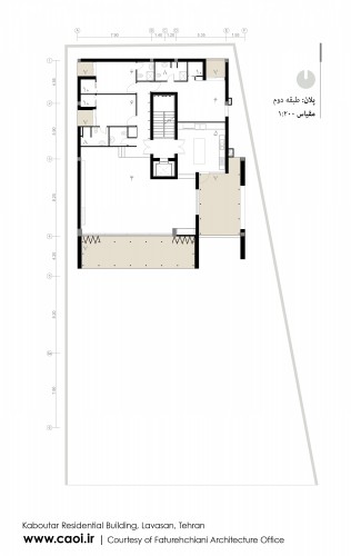 KABOUTAR RESIDENTIAL BUILDING  second floor plan
