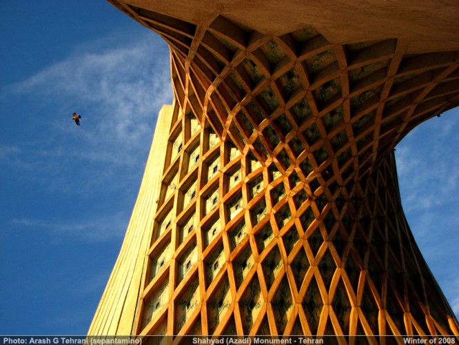 Freedom tower of Iran   Azadi tower   by Hossein Amanat architecture  2 