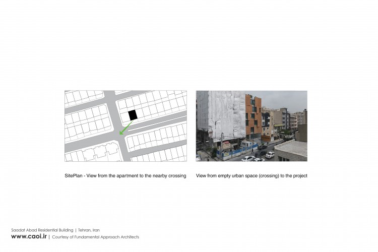 Saadat Abad Residential Building in Tehran Site Plan