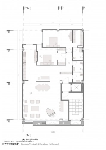 Building No1 2nd Plan Modern Apartment in Iran