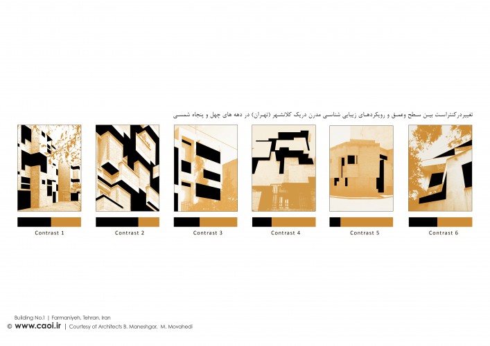 Building No1 Diagram Plan Modern Apartment in Iran