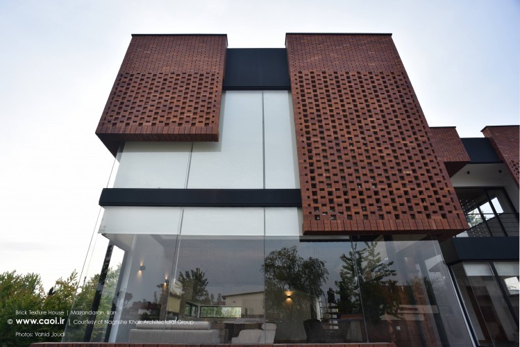 Brick Pattern House in Royan Mazandaran Brick Architecture  2 
