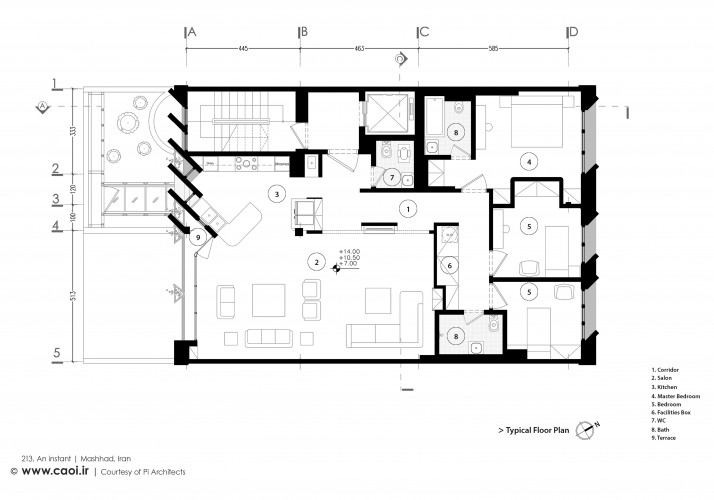 213 An instant in Mashhad by Pi Architects Typical Floor Plan