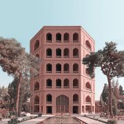 Retro futurism Iranian High rise Architecture Landmarks photomontage  13 