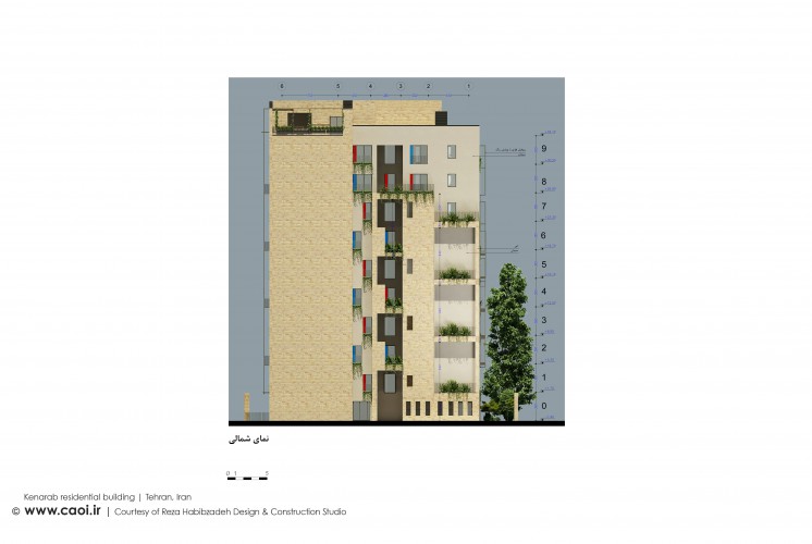 Facade Design Kenarab Residential Building  3 