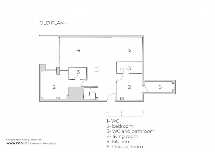 Old Plan Collage Apartment in Tehran