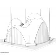 Kooshk research pavilion Student Research Workshop Perspective Model