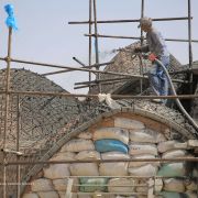 Kooshk research pavilion in Iran Student research workshop Construction Photos  18 