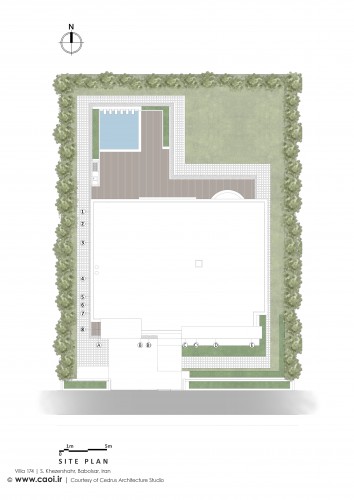 Site Plan Villa 174 by Cedrus Architecture Studio