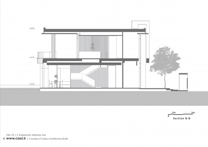 Sections of Villa 174 by Cedrus Architecture Studio  2 