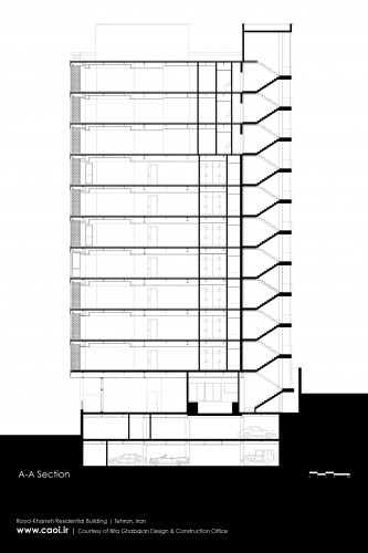 Sections Rood Khaneh Residential Building in Tehran by Bita Ghabaian Design and Construction Office  1 