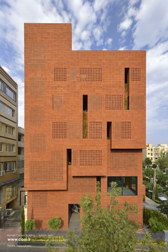 Kohan Ceram Central Office Building in Tehran Hooba Design Brick Architecture  1 