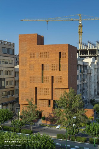 Kohan Ceram Central Office Building in Tehran Hooba Design Brick Architecture  6 