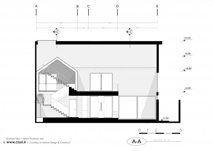 Sections Koohsar Villa AsNow Design and Construct  1 