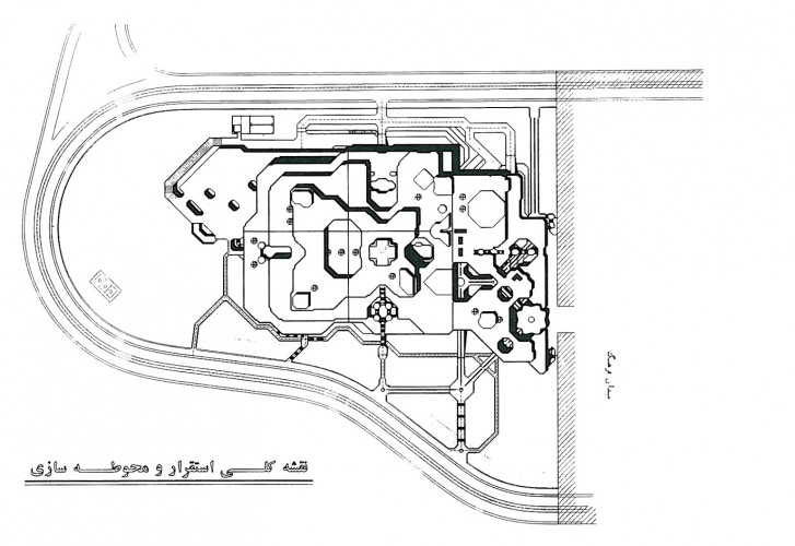 Site Plan of National Library of Iran