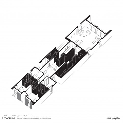 Design Diagrams of 106 Residential Building Mehrshahr Karaj Hypertext Architecture Studio Pragmatica Design Studio  9 