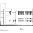 North Elevation of  Mr Masoumi House in Zafaraniyeh Tehran 1960s Architect Mohammadreza Naderpour