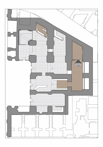 Interior design of Art Music Research Faculty  Flooring Plan