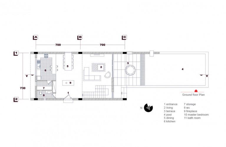 Weekend House in Shiraz  Plans  1 