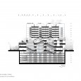 Section AA Pransa Commercial Office Complex Tehran DOT Architects