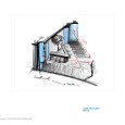 Sketch Look Out Coffee Shop Design Jalal Mashhadi Fard Design Studio